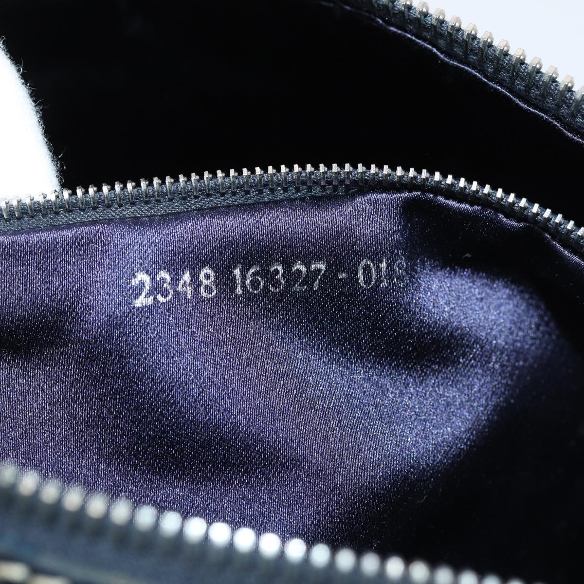 FENDI Zucchino Canvas Hand Bag Navy Auth yk13932