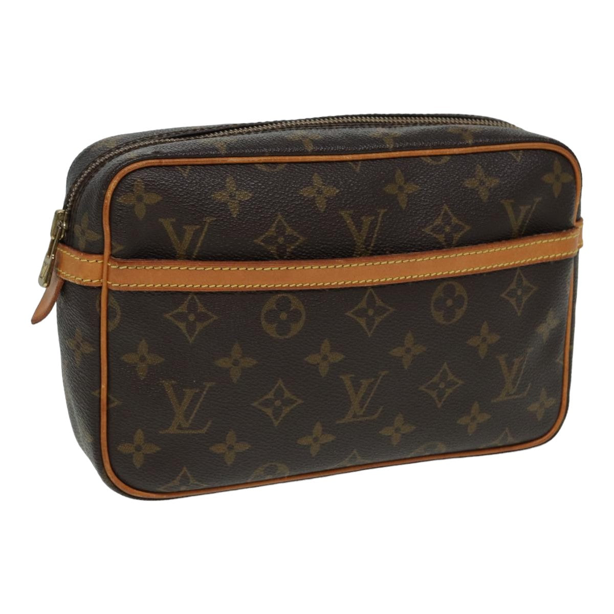 LOUIS VUITTON Monogram Compiegne 23 Clutch Bag M51847 LV Auth yk13937