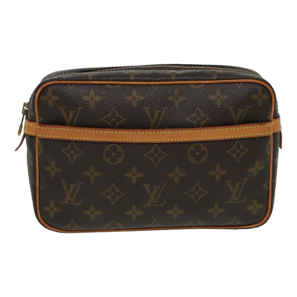 LOUIS VUITTON Monogram Compiegne 23 Clutch Bag M51847 LV Auth yk13937