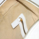 FENDI Hand Bag Leather 2way White Auth yk13942-28