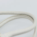FENDI Hand Bag Leather 2way White Auth yk13942-5