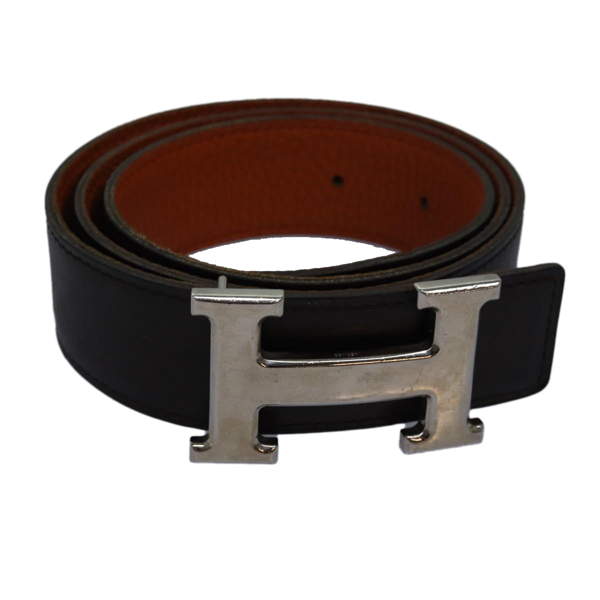 HERMES Constance Belt Leather 37.4"" Brown Auth yk13944