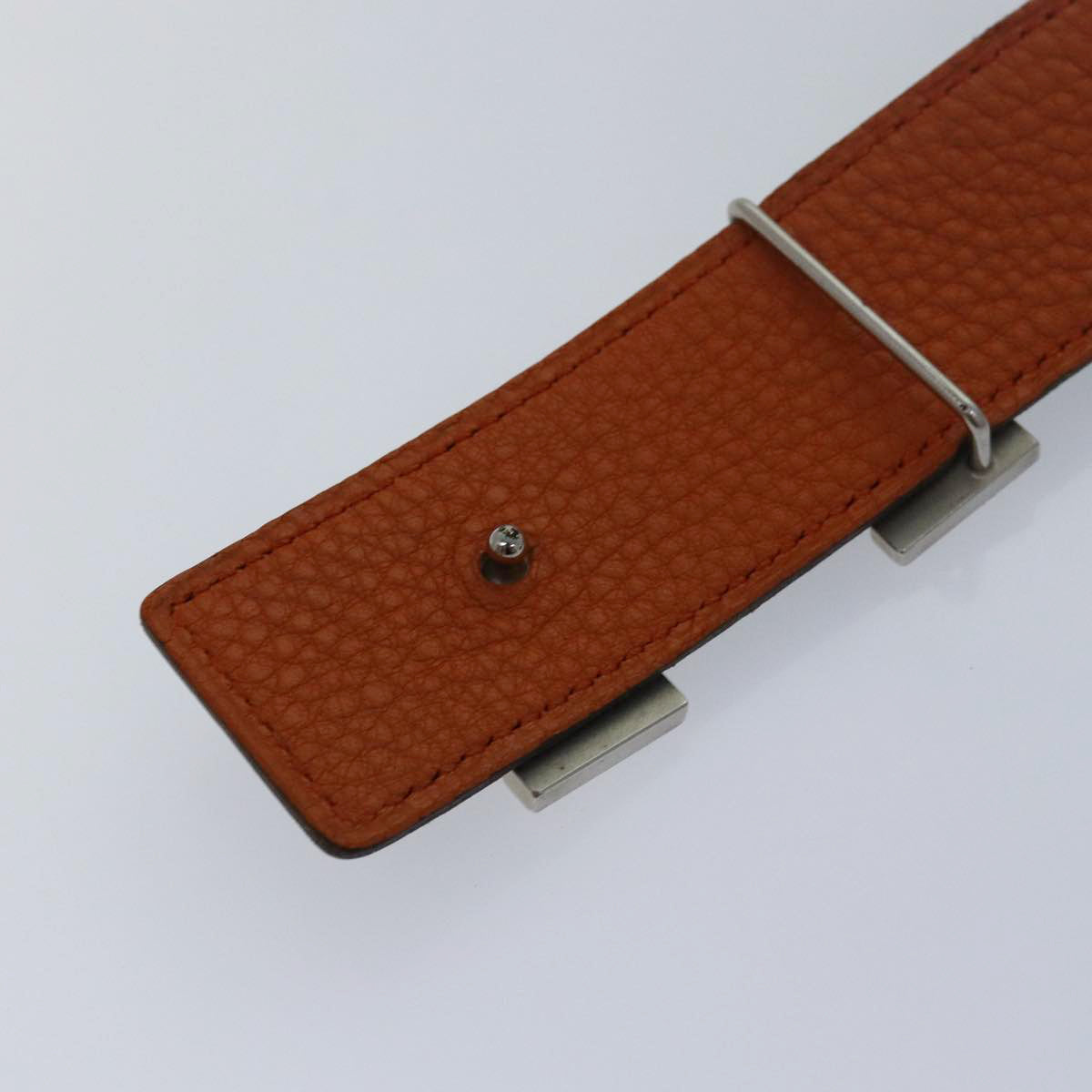 HERMES Constance Belt Leather 37.4"" Brown Auth yk13944