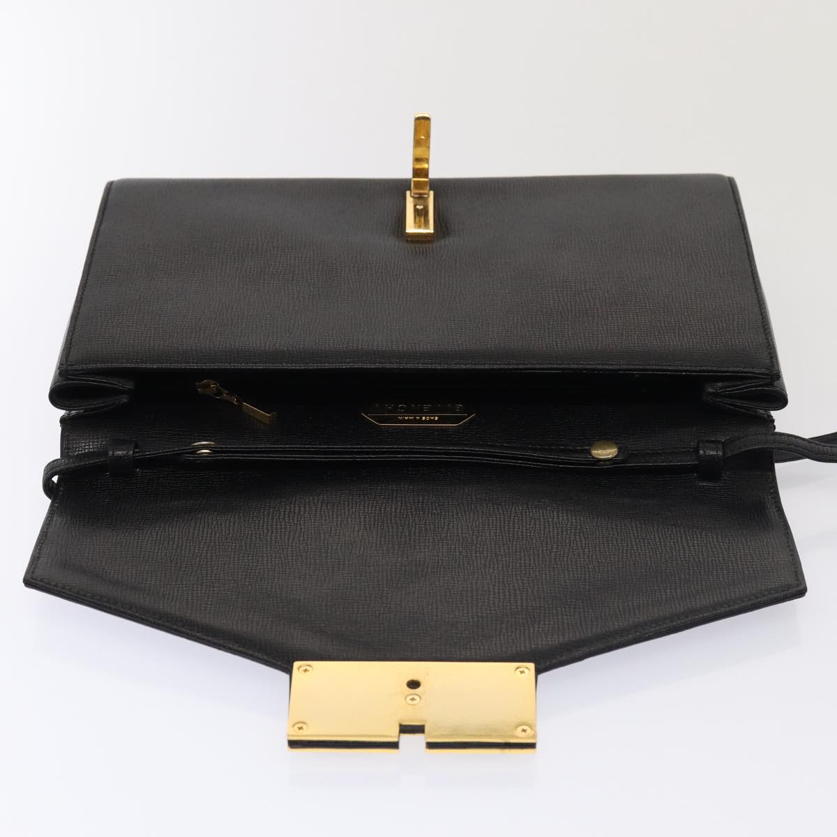 GIVENCHY Shoulder Bag Leather Black Auth yk13945