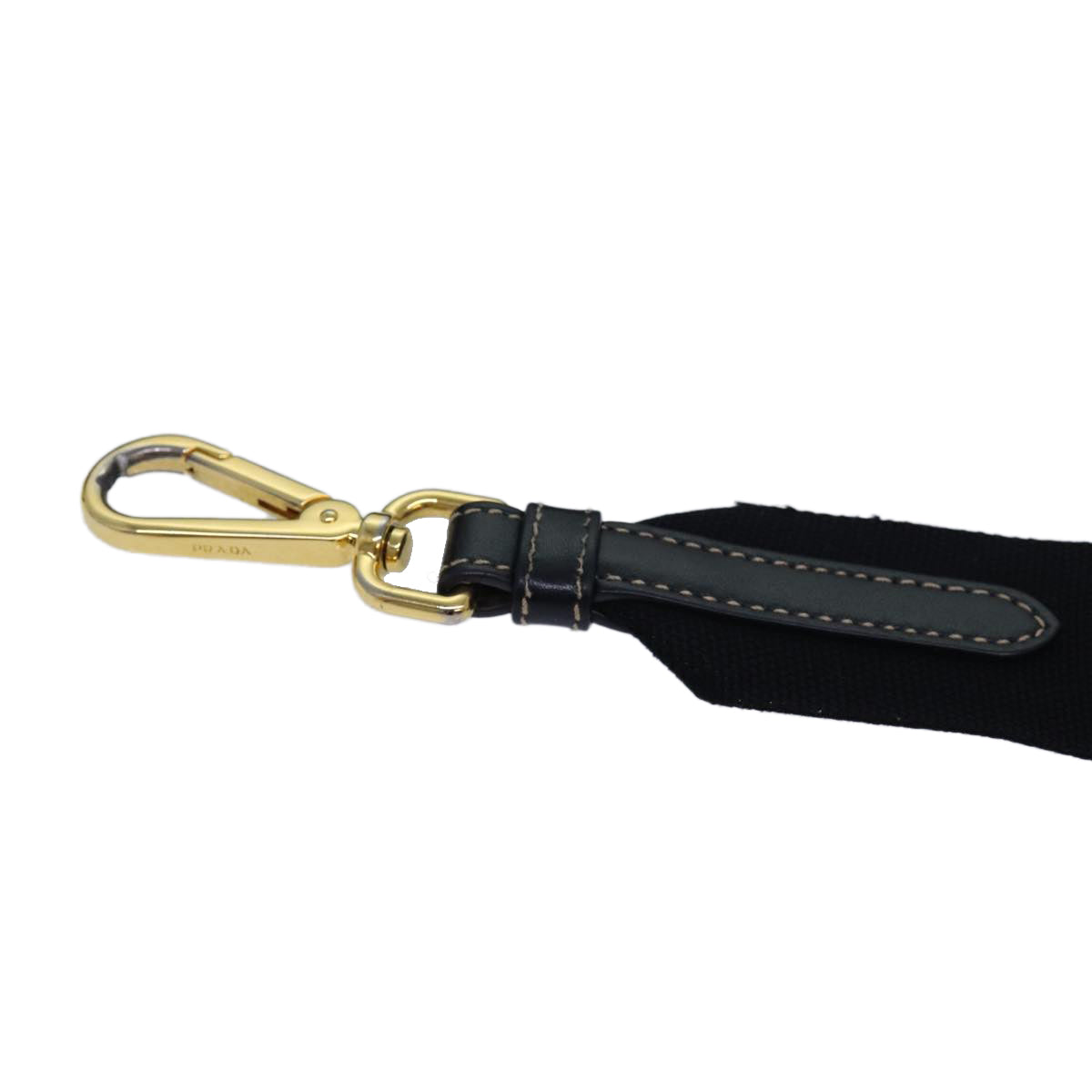 PRADA Shoulder Strap Canvas 40.2"" Black Auth yk13958 - 0