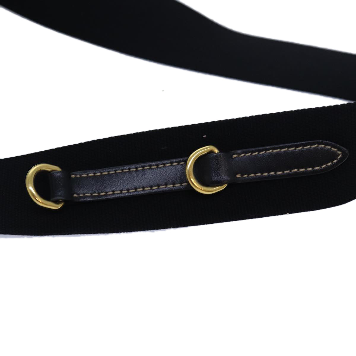 PRADA Shoulder Strap Canvas 40.2"" Black Auth yk13958