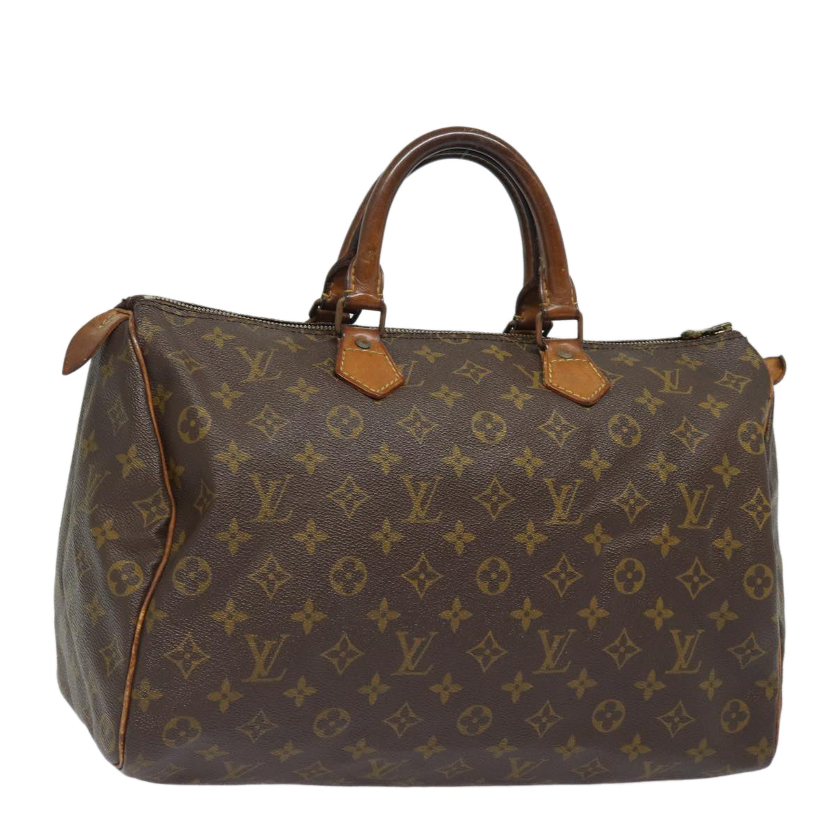 LOUIS VUITTON Monogram Speedy 35 Hand Bag Vintage M41524 LV Auth yk13969