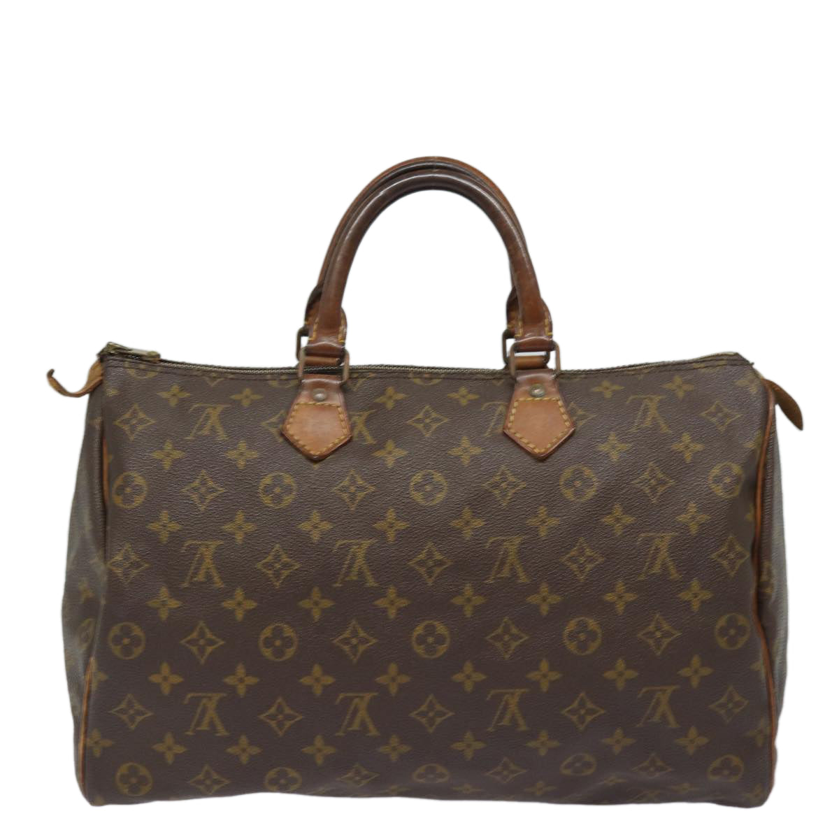 LOUIS VUITTON Monogram Speedy 35 Hand Bag Vintage M41524 LV Auth yk13969