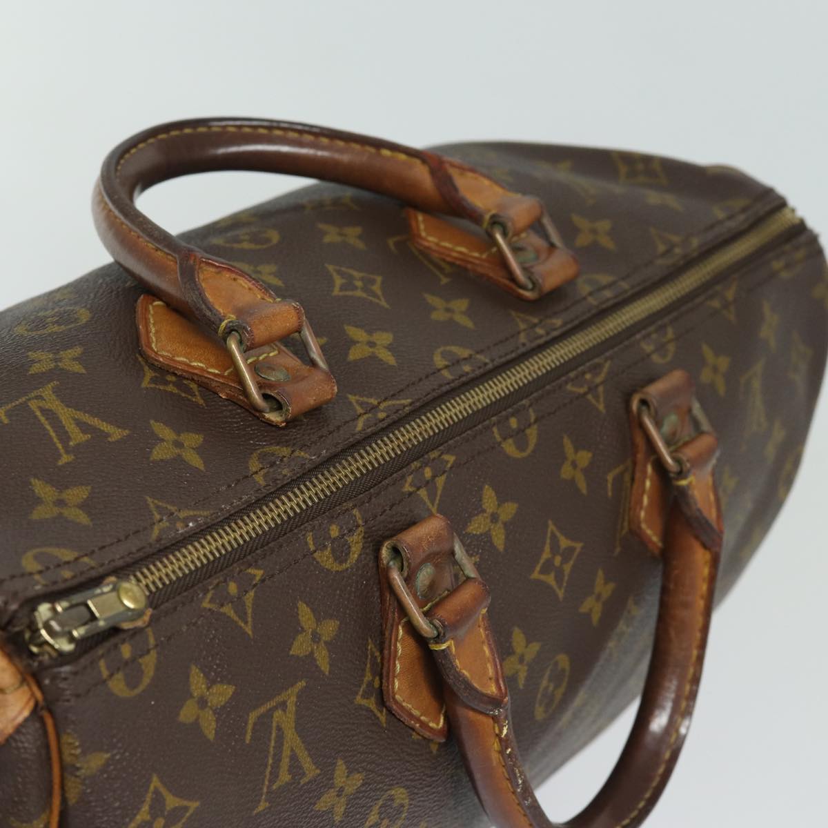 LOUIS VUITTON Monogram Speedy 35 Hand Bag Vintage M41524 LV Auth yk13969