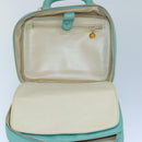 CHANEL Vanity COCO Mark Hand Bag Caviar Skin Emerald Green CC Auth yk13974AV-9