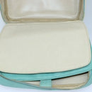 CHANEL Vanity COCO Mark Hand Bag Caviar Skin Emerald Green CC Auth yk13974AV-21