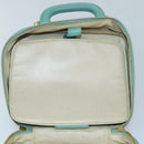 CHANEL Vanity COCO Mark Hand Bag Calf Skin Emerald Green CC Auth yk13974AV-24