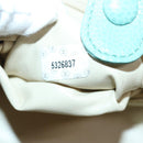 CHANEL Vanity COCO Mark Hand Bag Calf Skin Emerald Green CC Auth yk13974AV-11