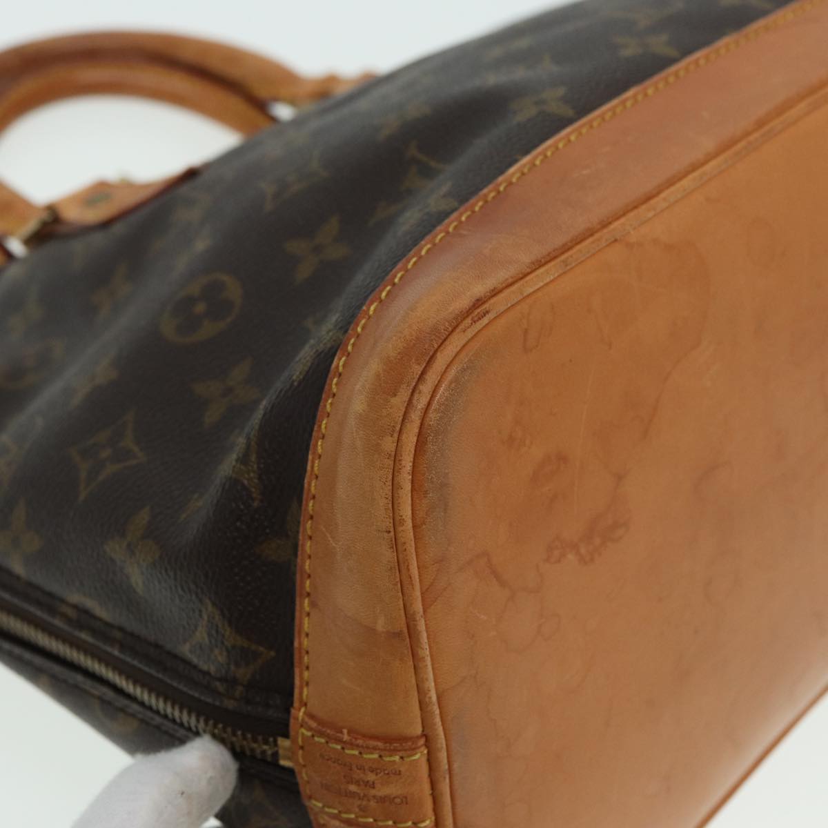 LOUIS VUITTON Monogram Alma Hand Bag M51130 LV Auth yk13978