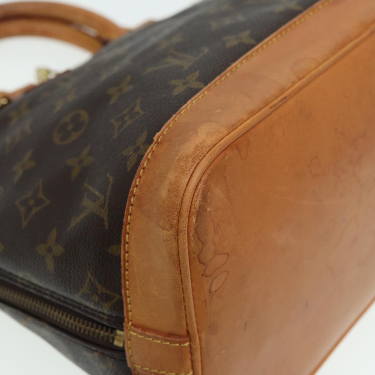 LOUIS VUITTON Monogram Alma Hand Bag M51130 LV Auth yk13978