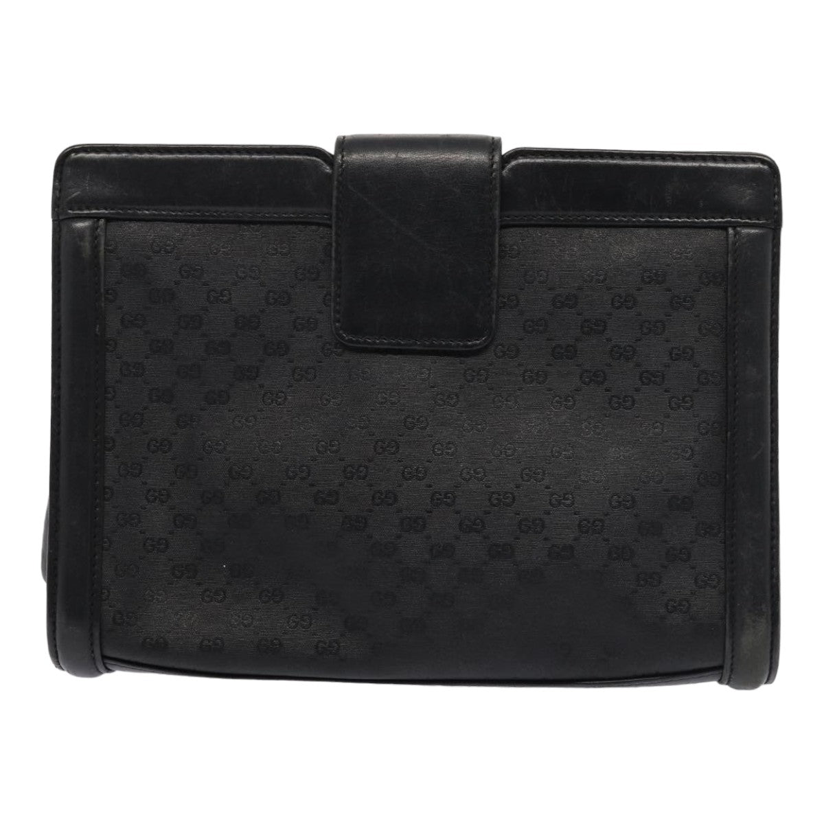 GUCCI Micro GG Canvas Clutch Bag Black 004 110 0364 Auth yk13989 - 0