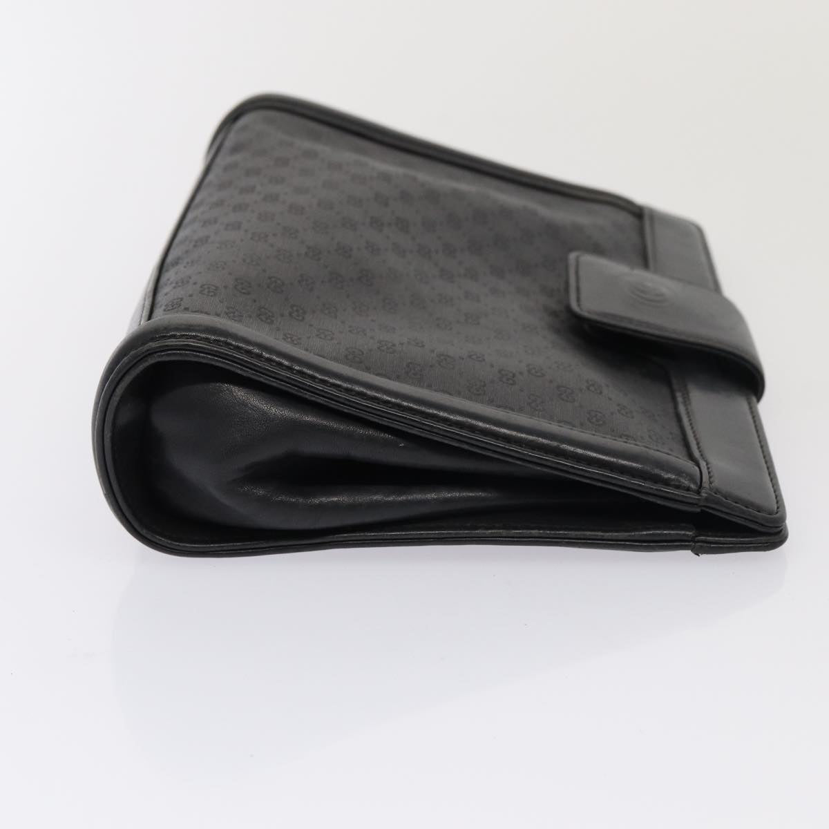 GUCCI Micro GG Canvas Clutch Bag Black 004 110 0364 Auth yk13989