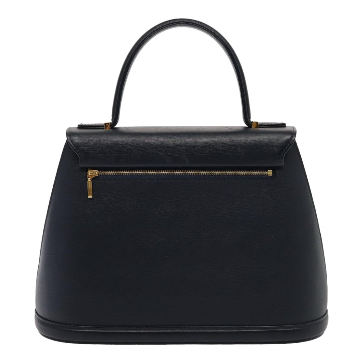 VALENTINO Hand Bag Leather Navy Auth yk13993 - 0