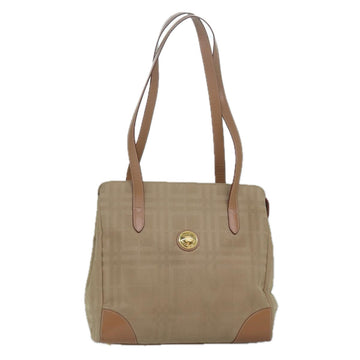 Burberrys Nova Check Shoulder Bag Canvas Beige Auth yk13997