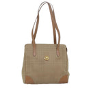 Burberrys Nova Check Shoulder Bag Canvas Beige Auth yk13997-13