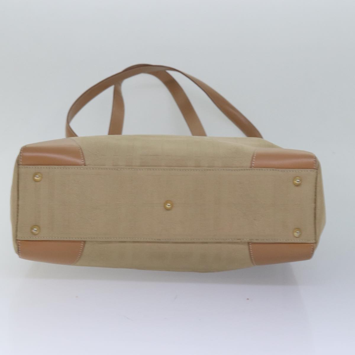 Burberrys Nova Check Shoulder Bag Canvas Beige Auth yk13997