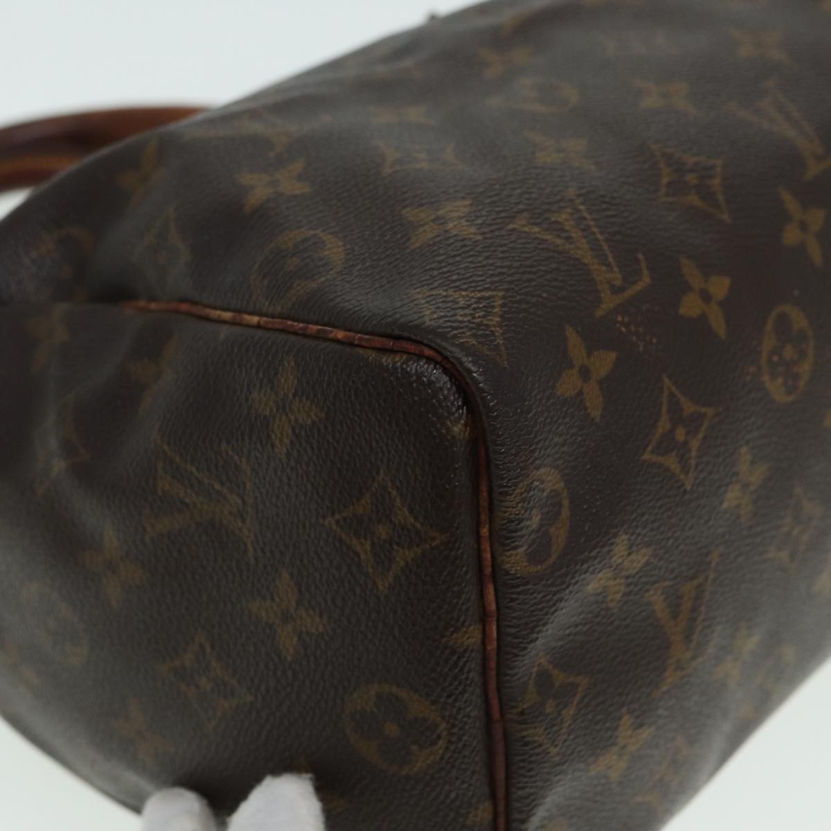 LOUIS VUITTON Monogram Speedy 25 Hand Bag M41528 LV Auth yk14001