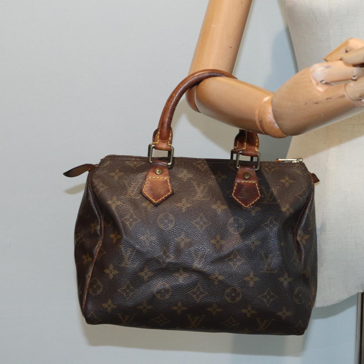 LOUIS VUITTON Monogram Speedy 25 Hand Bag M41528 LV Auth yk14001