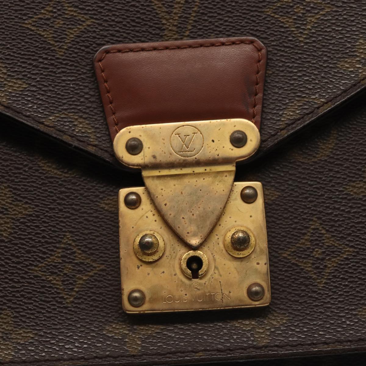 LOUIS VUITTON Monogram Monceau 28 Hand Bag 2way M51185 LV Auth yk14010