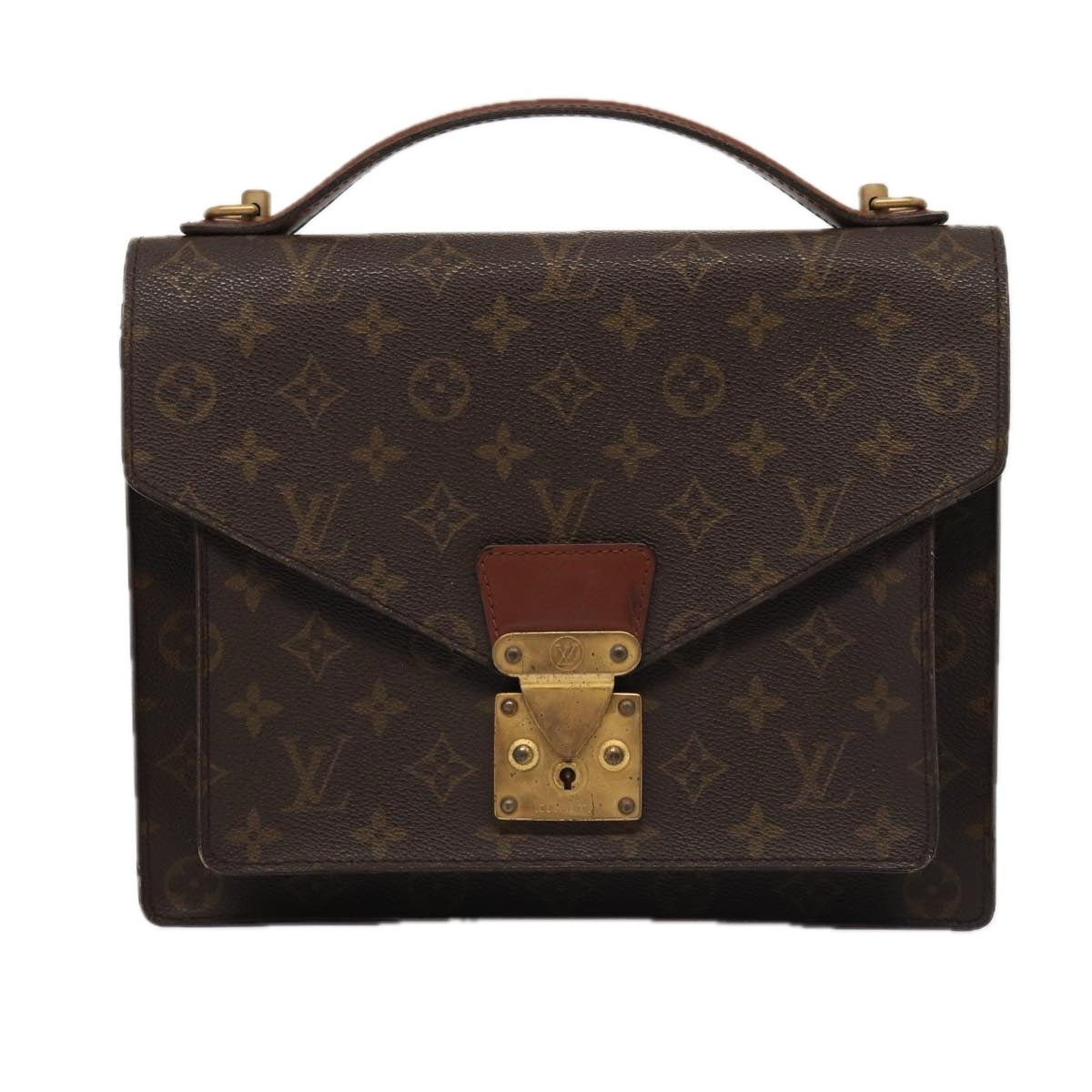 LOUIS VUITTON Monogram Monceau 28 Hand Bag 2way M51185 LV Auth yk14010