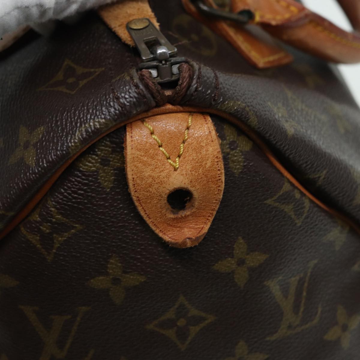 LOUIS VUITTON Monogram Speedy 30 Hand Bag Vintage M41526 LV Auth yk14031