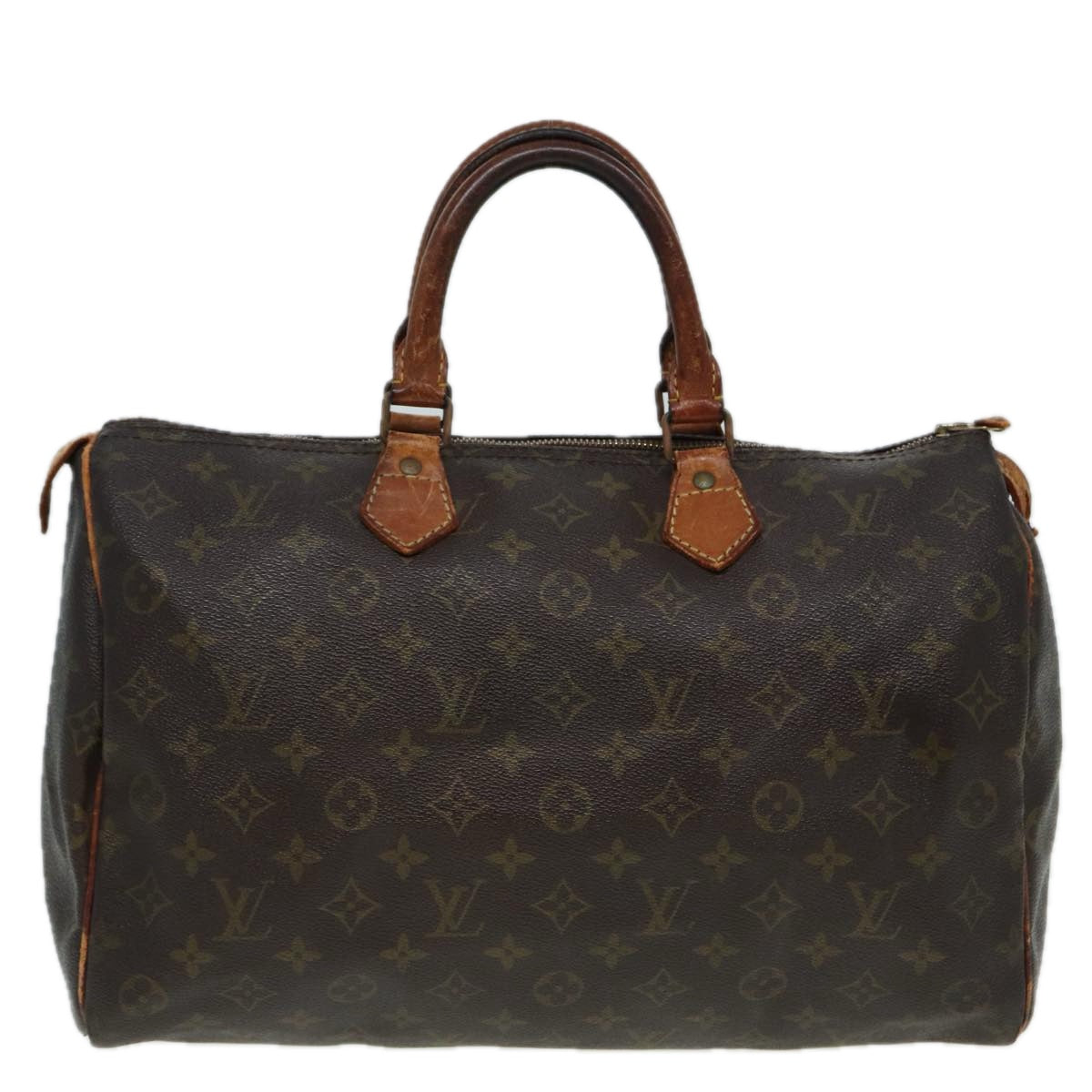 LOUIS VUITTON Monogram Speedy 35 Hand Bag M41524 LV Auth yk14056