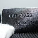 GUCCI Bamboo GG Canvas Hand Bag Black 001 4058 1705 Auth yk14057-11