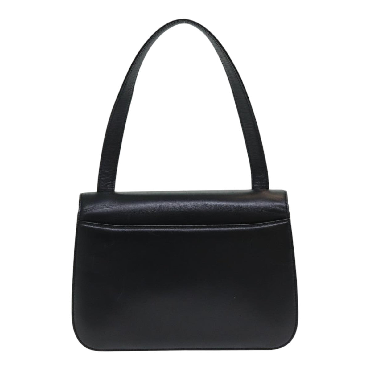 GIVENCHY Hand Bag Leather Black Auth yk14059