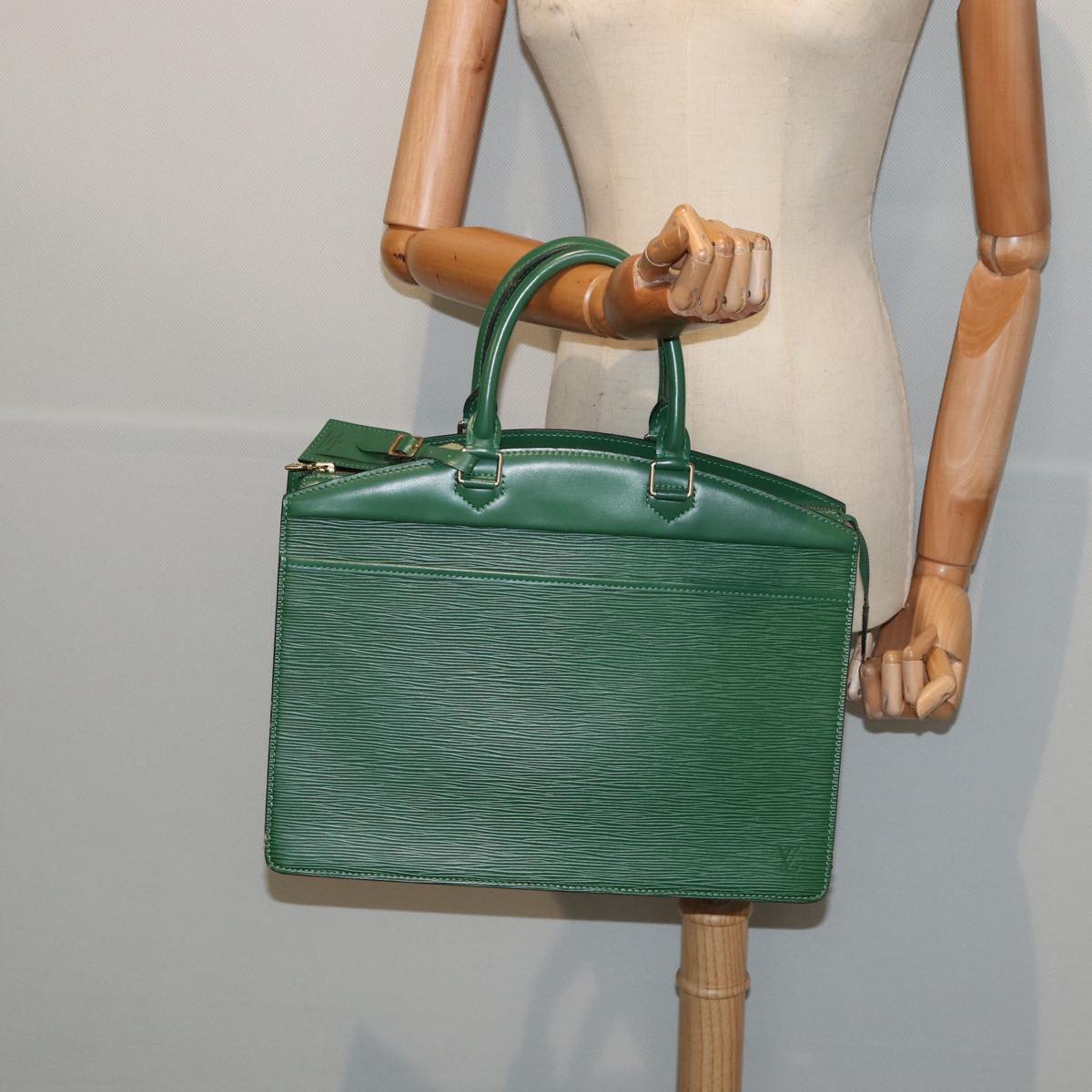 LOUIS VUITTON Epi Riviera Hand Bag Green M48184 LV Auth yk14066