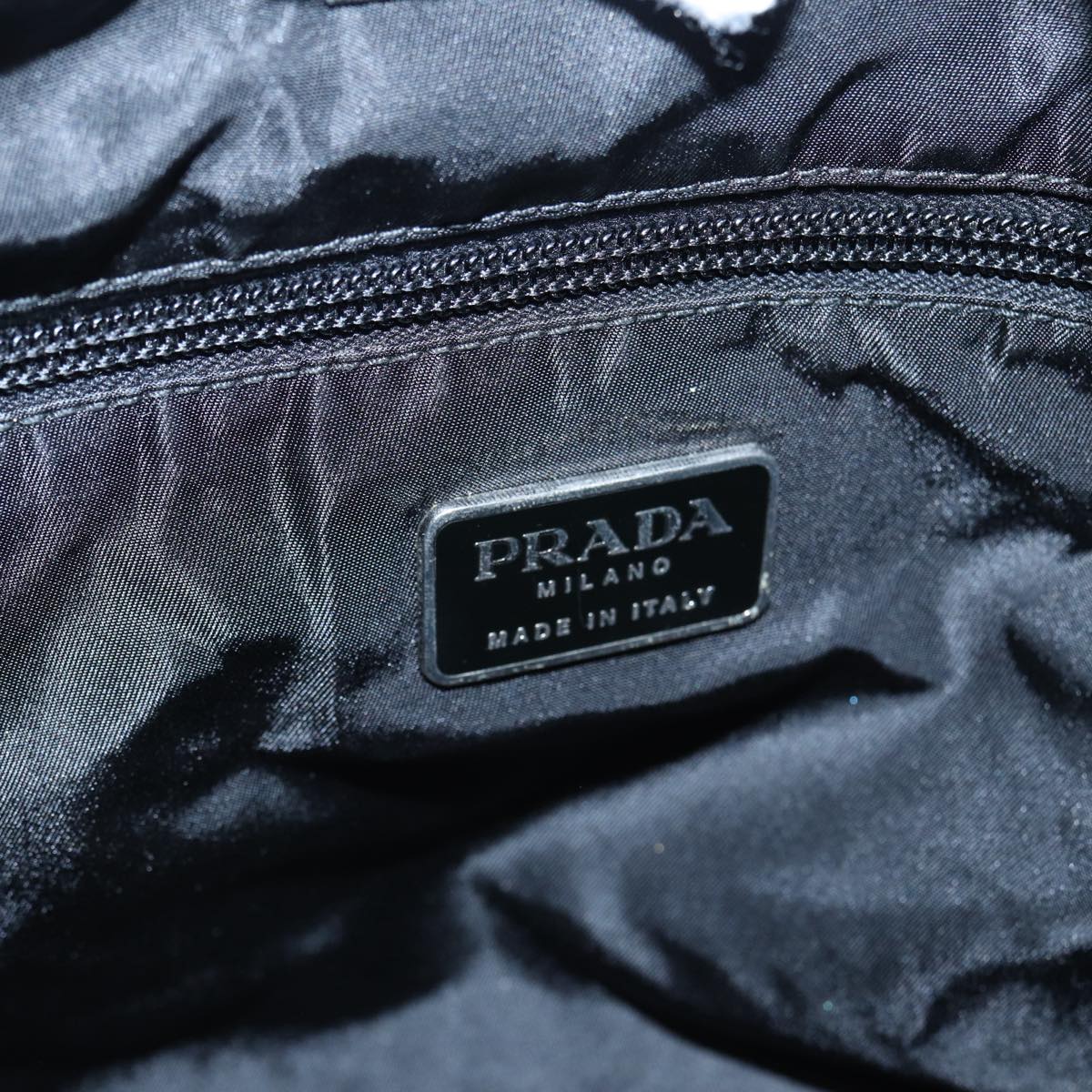 PRADA Shoulder Bag Nylon Black Auth yk14075