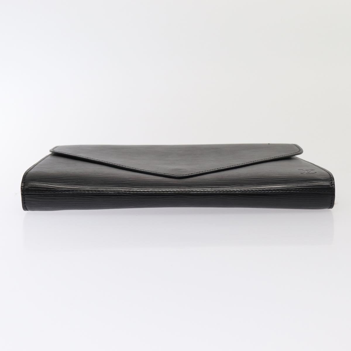 LOUIS VUITTON Epi Art Deco Clutch Bag Black M52632 LV Auth yk14088