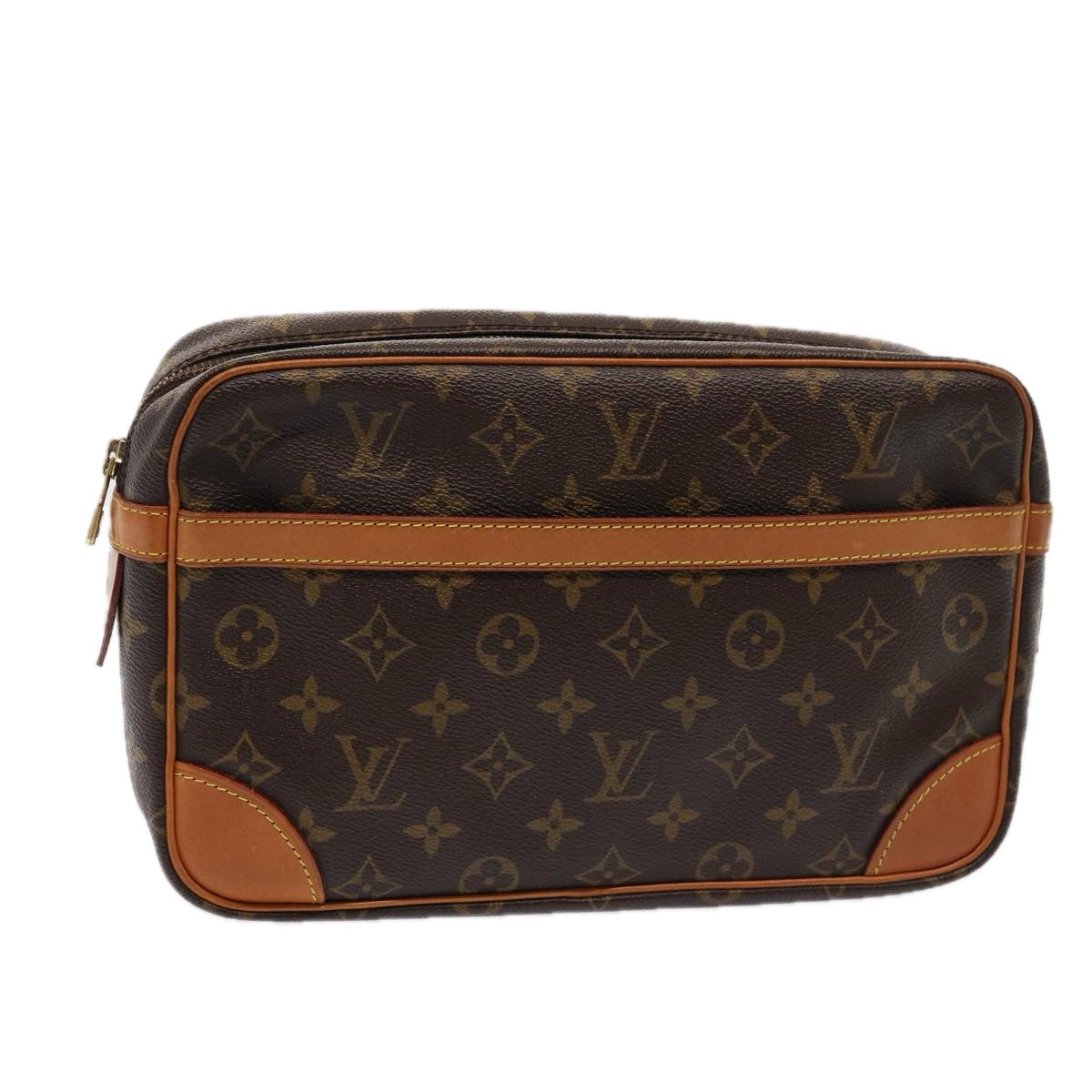 LOUIS VUITTON Monogram Compiegne 28 Clutch Bag M51845 LV Auth yk14099