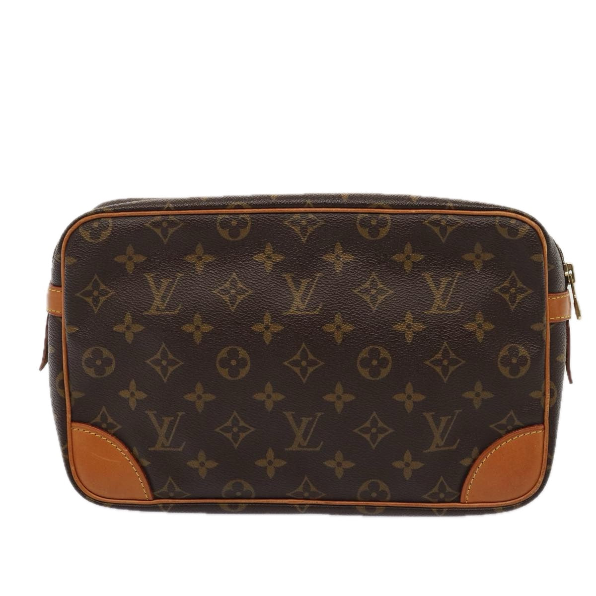 LOUIS VUITTON Monogram Compiegne 28 Clutch Bag M51845 LV Auth yk14099