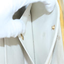 CHANEL V Stitch Chain Hand Bag Leather White CC Auth yk14103-30