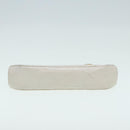 CHANEL V Stitch Chain Hand Bag Leather White CC Auth yk14103-8