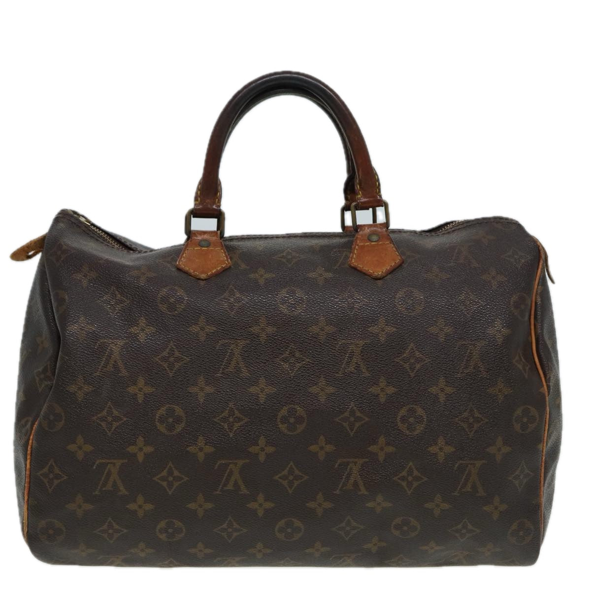 LOUIS VUITTON Monogram Speedy 35 Hand Bag M41524 LV Auth yk14106 - 0