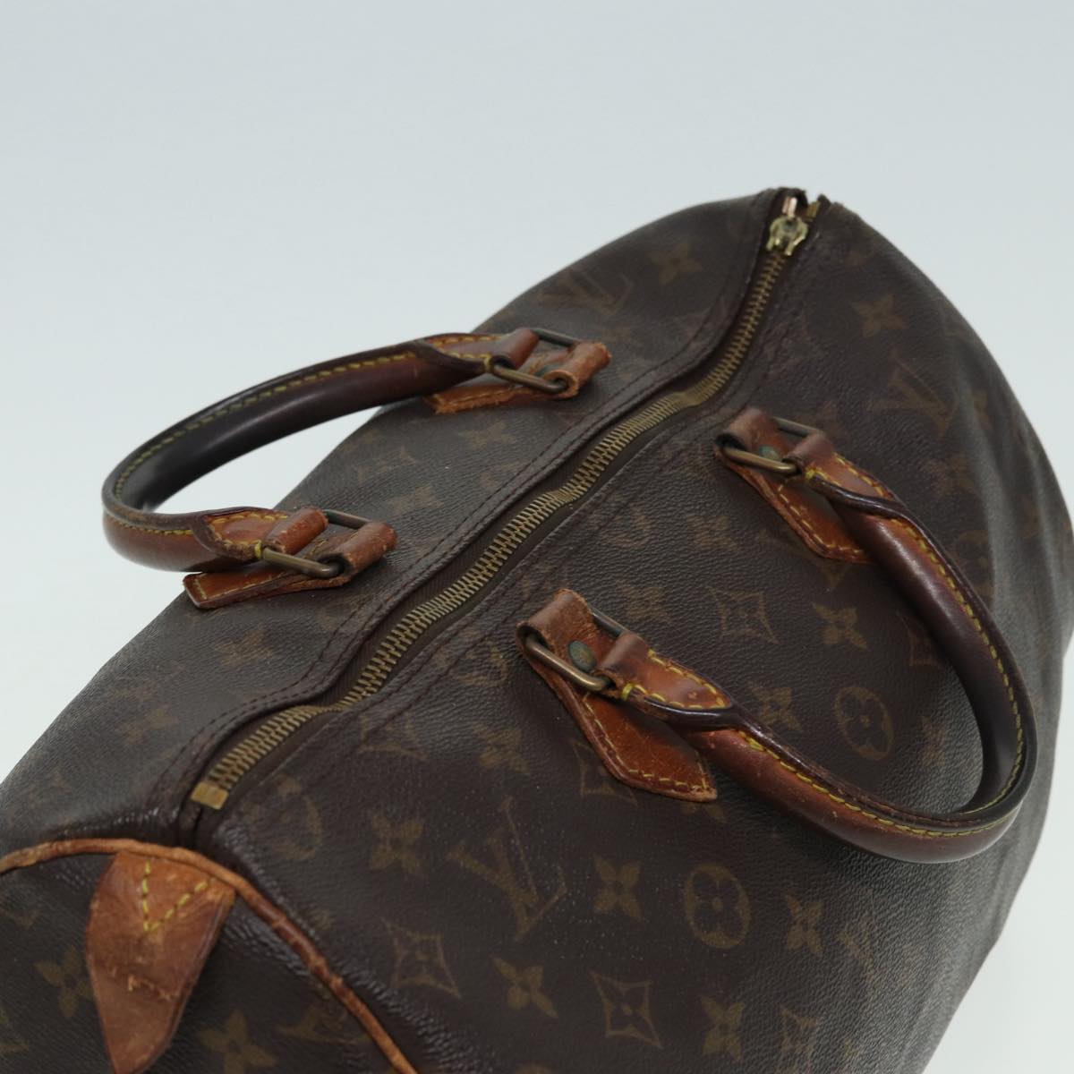 LOUIS VUITTON Monogram Speedy 35 Hand Bag M41524 LV Auth yk14106