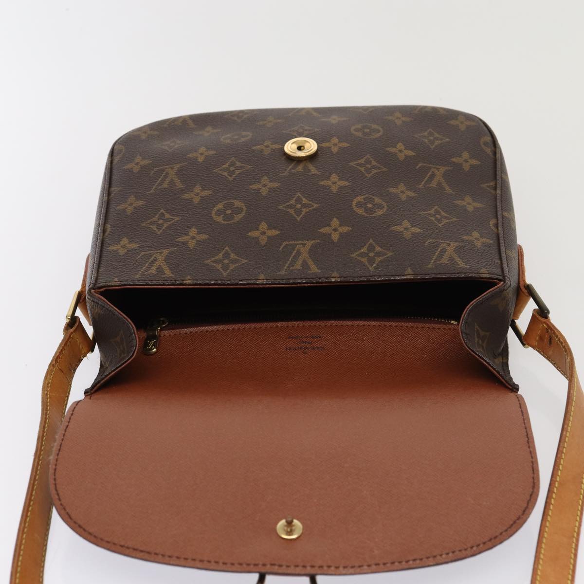 LOUIS VUITTON Monogram Saint Cloud GM Shoulder Bag M51242 LV Auth yk14109