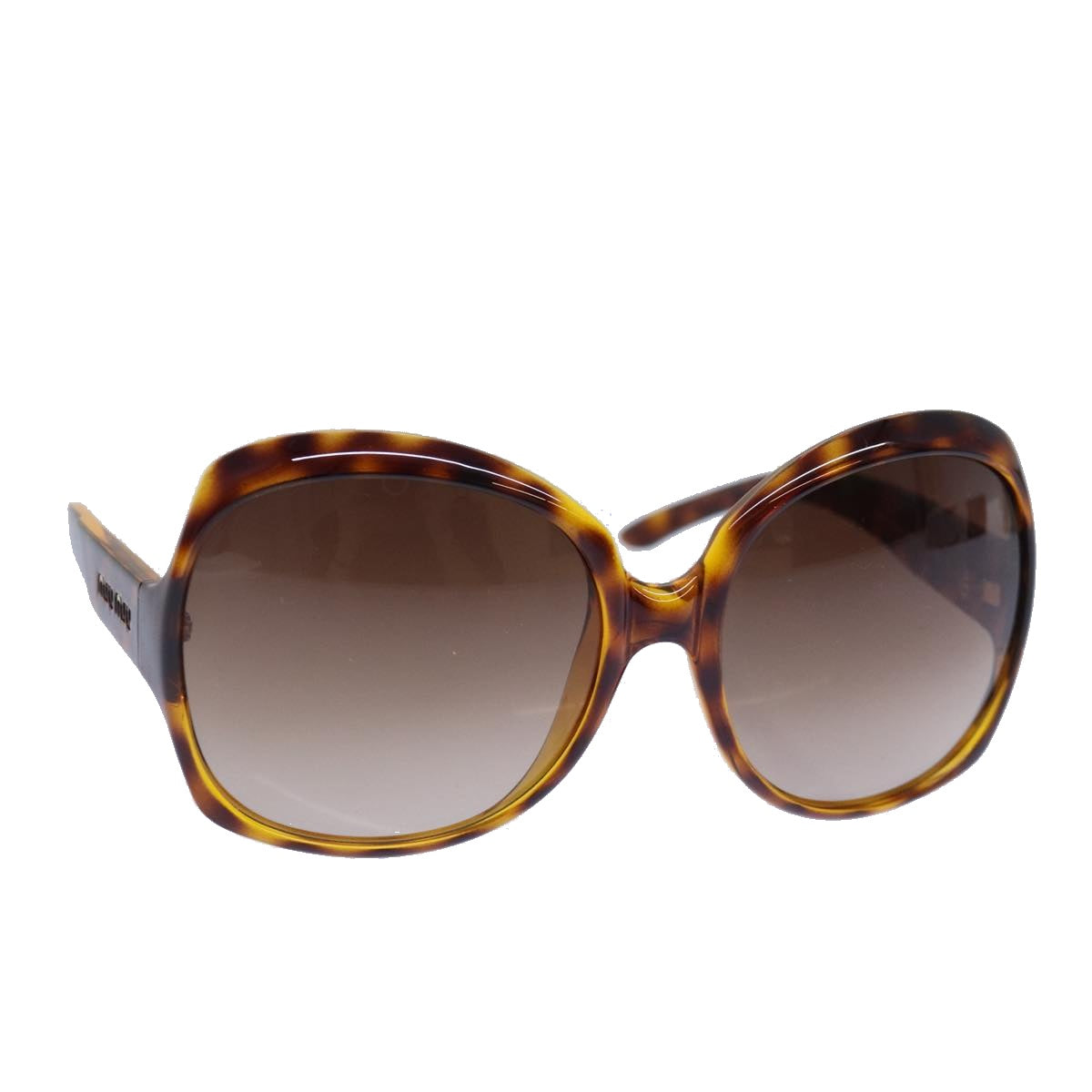 Miu Miu Sunglasses plastic Brown Auth yk14133