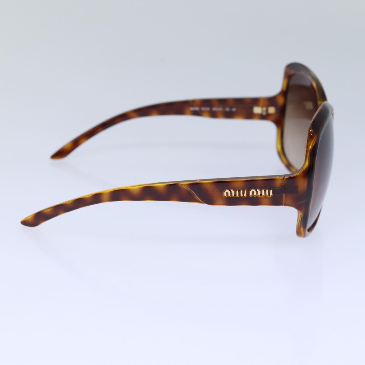 Miu Miu Sunglasses plastic Brown Auth yk14133