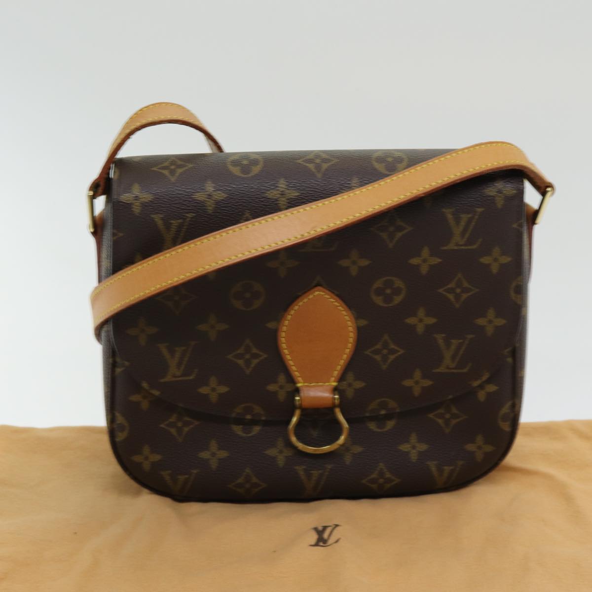 LOUIS VUITTON Monogram Saint Cloud GM Shoulder Bag M51242 LV Auth yk14146