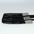 CHANEL Sports Tote Bag Nylon Black Gray CC Auth yk14152-4