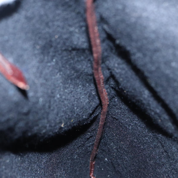 FENDI Zucca Canvas Tote Bag Wool Brown Black Silver Auth yk14162