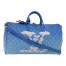 LOUIS VUITTON Monogram Clouds Keepall Bandouliere 50 Bag M45428 LV Auth yk14164A-1