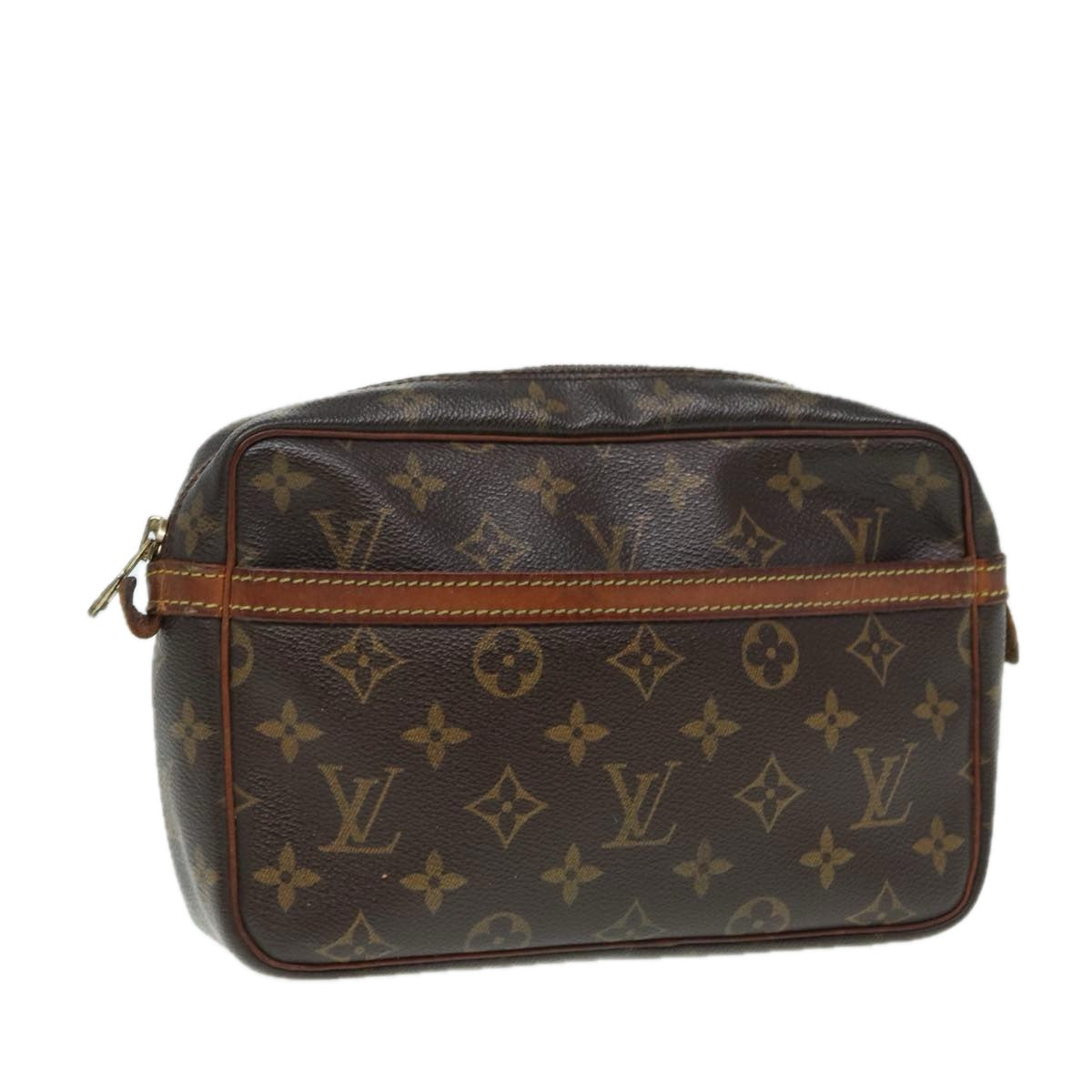 LOUIS VUITTON Monogram Compiegne 23 Clutch Bag M51847 LV Auth yk14172